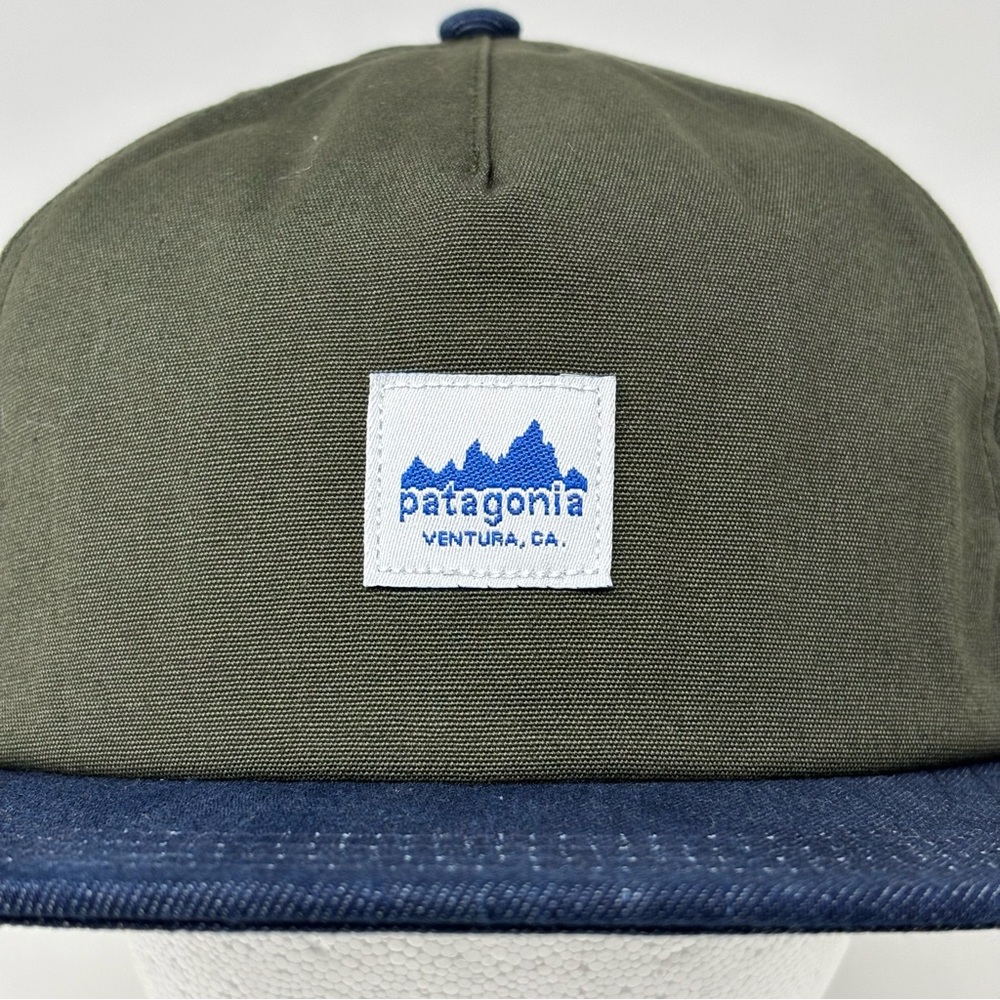 NWT PATAGONIA RANGE CAP GREEN BLUE SNAPBACK OSFA - Picture 2 of 13